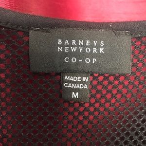 Barneys co-op Mesh-shouldered T